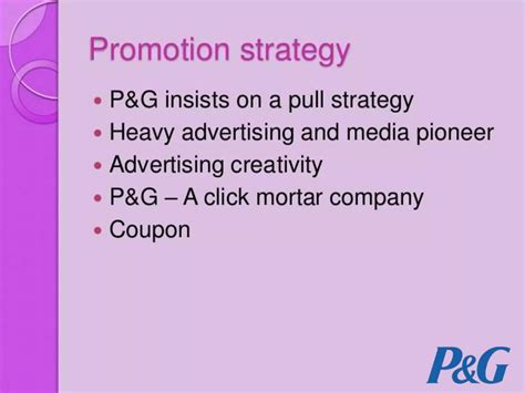 p&g marketing strategy|Letter P .
